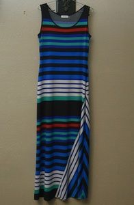 Calvin Klein Striped Maxi Dress